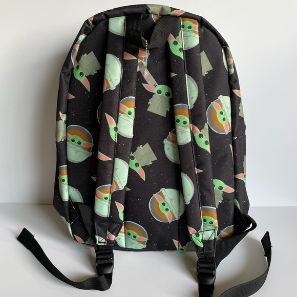 STAR WARS Baby Yoda Green Black Backpack - Picture 2 of 3